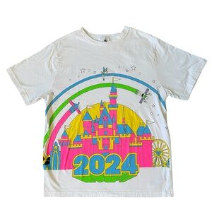 Disneyland 2024 neon castle shirt